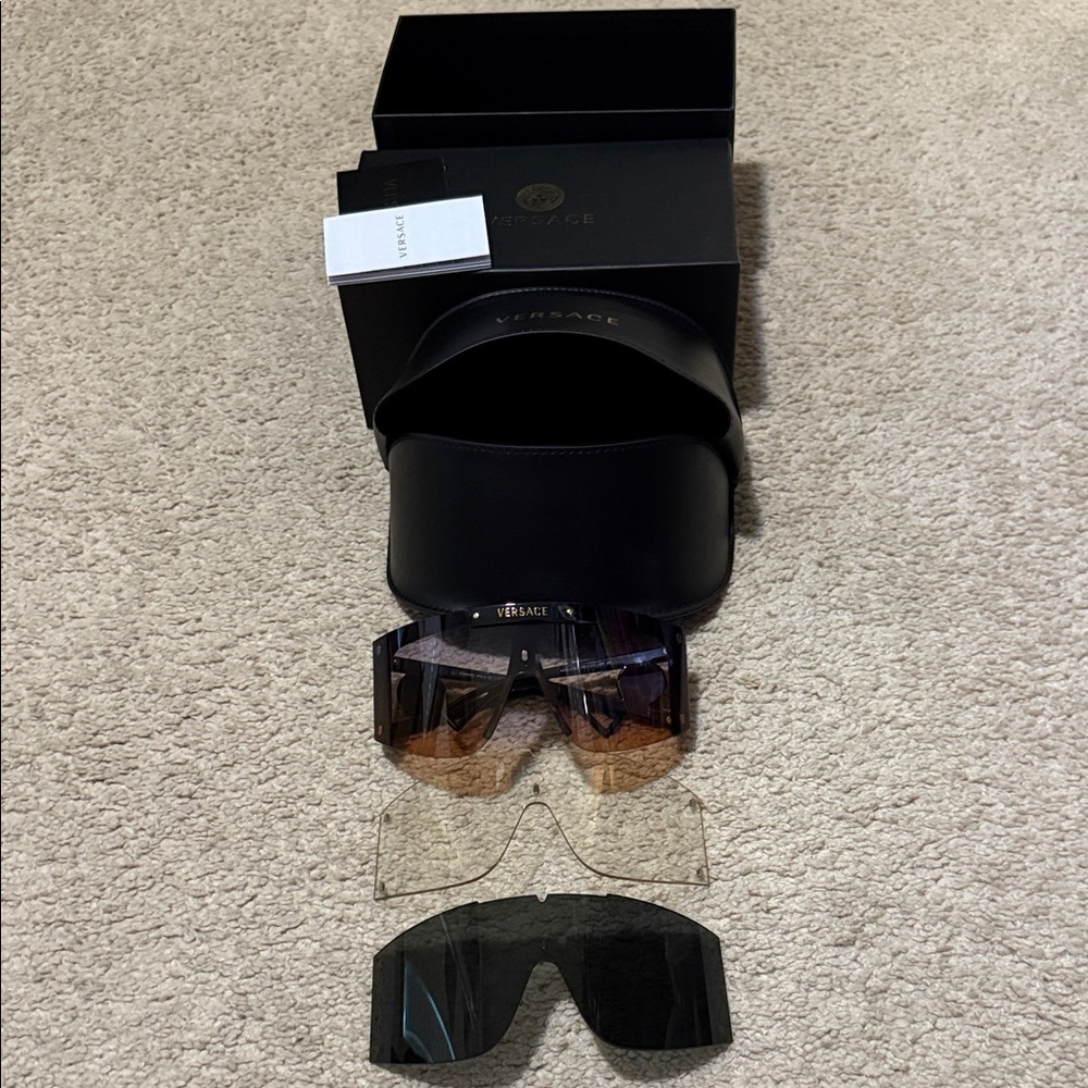 Versace Sunglasses with Black and Clear Lenses